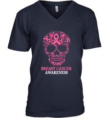 Tattoo Skull Halloween Breast Cancer Awareness Men's V-Neck Men's V-Neck - jonhlittlestore88