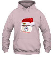 Toronto Blue Jays Logo Baseball Ball Christmas Santa Hat Xmas Sport Funny Snow Hooded Sweatshirt Hooded Sweatshirt - jonhlittlestore88