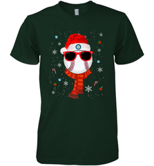 Seattle Mariners Logo Christmas Baseball Player Glasses Santa Hat Pajama Gift Men's Premium T-Shirt Men's Premium T-Shirt - jonhlittlestore88