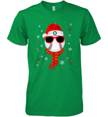 Seattle Mariners Logo Christmas Baseball Player Glasses Santa Hat Pajama Gift Men's Premium T-Shirt Men's Premium T-Shirt - jonhlittlestore88