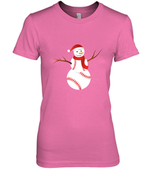 Snowman Baseball Christmas Women's Premium T-Shirt Women's Premium T-Shirt - jonhlittlestore88