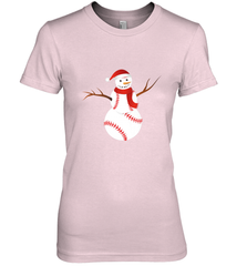Snowman Baseball Christmas Women's Premium T-Shirt Women's Premium T-Shirt - jonhlittlestore88
