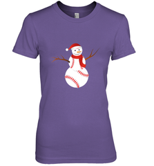 Snowman Baseball Christmas Women's Premium T-Shirt Women's Premium T-Shirt - jonhlittlestore88