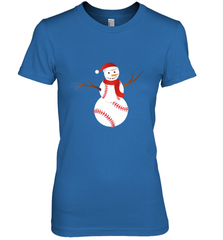 Snowman Baseball Christmas Women's Premium T-Shirt Women's Premium T-Shirt - jonhlittlestore88