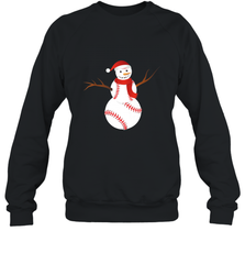 Snowman Baseball Christmas Crewneck Sweatshirt Crewneck Sweatshirt - jonhlittlestore88