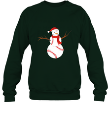 Snowman Baseball Christmas Crewneck Sweatshirt Crewneck Sweatshirt - jonhlittlestore88