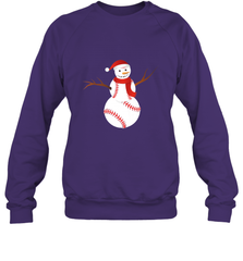 Snowman Baseball Christmas Crewneck Sweatshirt Crewneck Sweatshirt - jonhlittlestore88