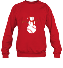 Snowman Baseball Christmas Crewneck Sweatshirt Crewneck Sweatshirt - jonhlittlestore88