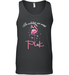 In October We Wear Pink Pumpkin Breast Cancer Halloween Men's Tank Top