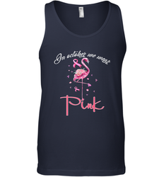 In October We Wear Pink Pumpkin Breast Cancer Halloween Men's Tank Top