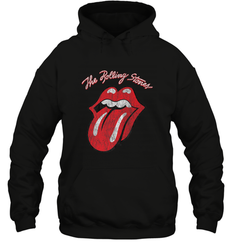 Mens The Rolling Stones Script Tongue Logo Hooded Sweatshirt