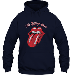 Mens The Rolling Stones Script Tongue Logo Hooded Sweatshirt