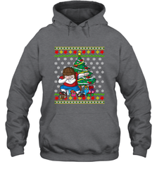 NFL Ugly Christmas Dabbing Santa Football Gift Hooded Sweatshirt Hooded Sweatshirt - jonhlittlestore88