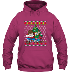 NFL Ugly Christmas Dabbing Santa Football Gift Hooded Sweatshirt Hooded Sweatshirt - jonhlittlestore88