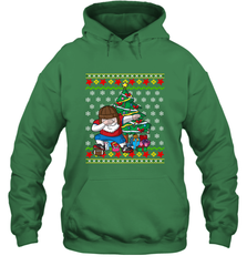 NFL Ugly Christmas Dabbing Santa Football Gift Hooded Sweatshirt Hooded Sweatshirt - jonhlittlestore88