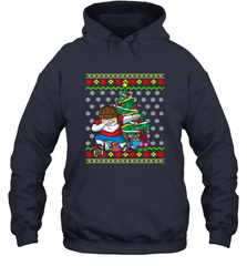 NFL Ugly Christmas Dabbing Santa Football Gift Hooded Sweatshirt Hooded Sweatshirt - jonhlittlestore88