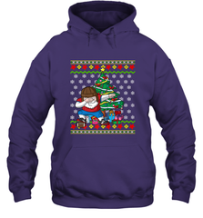 NFL Ugly Christmas Dabbing Santa Football Gift Hooded Sweatshirt Hooded Sweatshirt - jonhlittlestore88