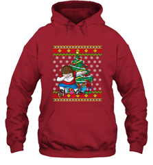 NFL Ugly Christmas Dabbing Santa Football Gift Hooded Sweatshirt Hooded Sweatshirt - jonhlittlestore88