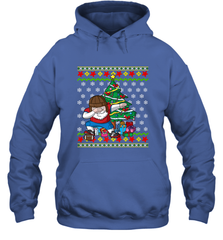 NFL Ugly Christmas Dabbing Santa Football Gift Hooded Sweatshirt Hooded Sweatshirt - jonhlittlestore88