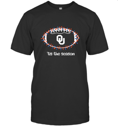 NFL Oklahoma Sooners Football And Christmas Lights Men's T-Shirt