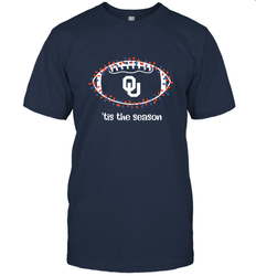 NFL Oklahoma Sooners Football And Christmas Lights Men's T-Shirt