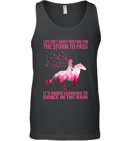Life Is Not About Waiting Breast Cancer Hippie Peace Horse Men's Tank Top Men's Tank Top / Black / XS Men's Tank Top - jonhlittlestore88
