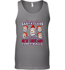 New England Christmas Funny Santa Claus Watching Football Men's Tank Top Men's Tank Top - jonhlittlestore88