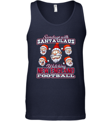 New England Christmas Funny Santa Claus Watching Football Men's Tank Top Men's Tank Top - jonhlittlestore88