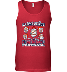 New England Christmas Funny Santa Claus Watching Football Men's Tank Top Men's Tank Top - jonhlittlestore88