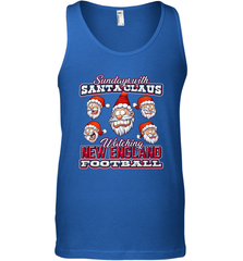 New England Christmas Funny Santa Claus Watching Football Men's Tank Top Men's Tank Top - jonhlittlestore88