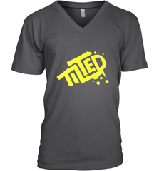 Fortnite Tilted (Yellow Logo) Men's V-Neck Men's V-Neck - jonhlittlestore88