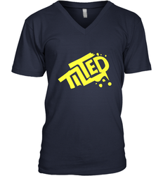 Fortnite Tilted (Yellow Logo) Men's V-Neck
