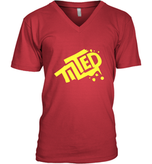 Fortnite Tilted (Yellow Logo) Men's V-Neck Men's V-Neck - jonhlittlestore88