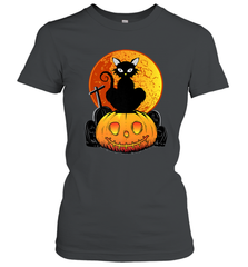 Happy Halloween Spooky Pumpkins Black Cat For Women Women's T-Shirt Women's T-Shirt - jonhlittlestore88