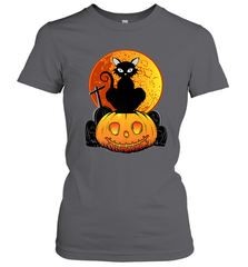 Happy Halloween Spooky Pumpkins Black Cat For Women Women's T-Shirt Women's T-Shirt - jonhlittlestore88