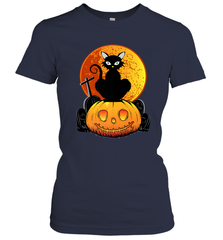Happy Halloween Spooky Pumpkins Black Cat For Women Women's T-Shirt Women's T-Shirt - jonhlittlestore88