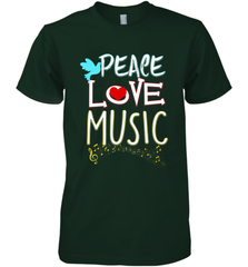 Peace Love Music Hippie Hipster Festival Men's Premium T-Shirt Men's Premium T-Shirt - jonhlittlestore88
