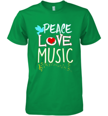 Peace Love Music Hippie Hipster Festival Men's Premium T-Shirt Men's Premium T-Shirt - jonhlittlestore88