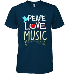 Peace Love Music Hippie Hipster Festival Men's Premium T-Shirt Men's Premium T-Shirt - jonhlittlestore88