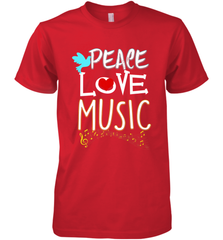Peace Love Music Hippie Hipster Festival Men's Premium T-Shirt Men's Premium T-Shirt - jonhlittlestore88