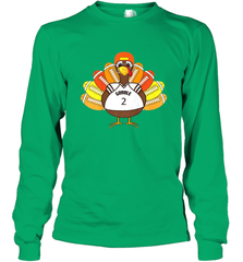 Cool Thanksgiving Football Shirt _ Gobble Player Turkey Gift Long Sleeve T-Shirt Long Sleeve T-Shirt - jonhlittlestore88