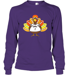 Cool Thanksgiving Football Shirt _ Gobble Player Turkey Gift Long Sleeve T-Shirt Long Sleeve T-Shirt - jonhlittlestore88