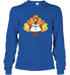 Cool Thanksgiving Football Shirt _ Gobble Player Turkey Gift Long Sleeve T-Shirt Long Sleeve T-Shirt - jonhlittlestore88