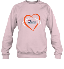 NFL New England Patriots Heart Love Football Crewneck Sweatshirt Crewneck Sweatshirt - jonhlittlestore88