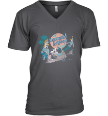 Disney Peter Pan Distressed Mermaid Lagoon Men's V-Neck Men's V-Neck - jonhlittlestore88
