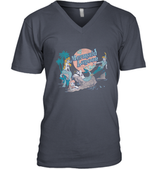 Disney Peter Pan Distressed Mermaid Lagoon Men's V-Neck Men's V-Neck - jonhlittlestore88