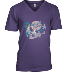 Disney Peter Pan Distressed Mermaid Lagoon Men's V-Neck Men's V-Neck - jonhlittlestore88