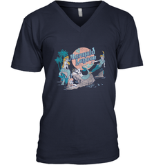 Disney Peter Pan Distressed Mermaid Lagoon Men's V-Neck Men's V-Neck - jonhlittlestore88