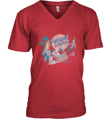 Disney Peter Pan Distressed Mermaid Lagoon Men's V-Neck Men's V-Neck - jonhlittlestore88