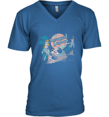 Disney Peter Pan Distressed Mermaid Lagoon Men's V-Neck Men's V-Neck - jonhlittlestore88